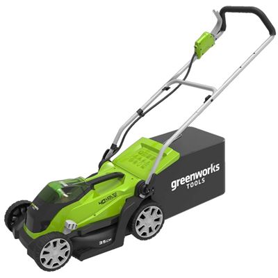 Cortacésped Greenworks, G40LM35 con batería 2x40 V 2 Ah 2501907UC