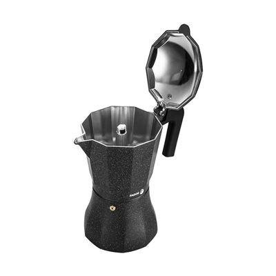 Cafetera Italiana Fagor Tiramisu Aluminio 12 Tazas Negro