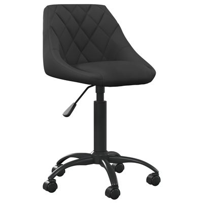 Vidaxl Negro Silla De Oficina Terciopelo
