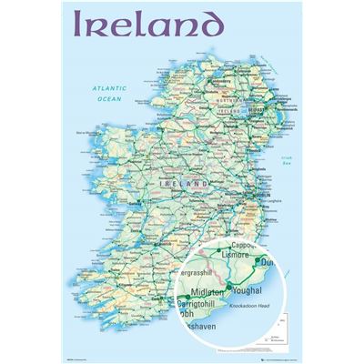 Gb Eye Ltd ireland mapa 2012 maxi poster 61 x 915