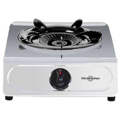 Fogones De Gas Vitrokitchen 160ib 1 Fuego 370 Mm Gris