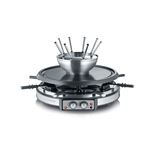 Combinación de Raclette-Fondue Severin RG 2348 - 1900W. Acero Inoxidable cepillado