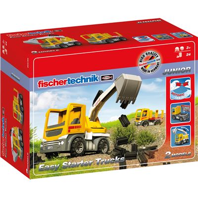 Juego educativo contrucción para niños Fischertechnik Easy Starter Trucks