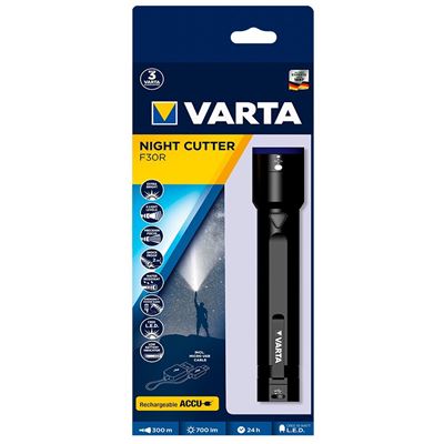 Linterna Varta Night Cutter Recargable F30r 7w Con Powerbank 2600mah