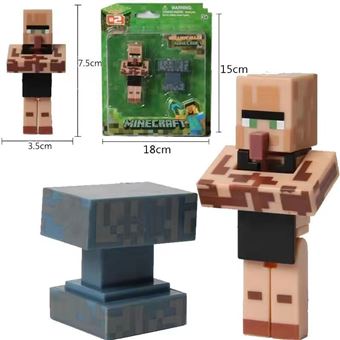 Figura Minecraft Villagers Beige 15x18cm - 1