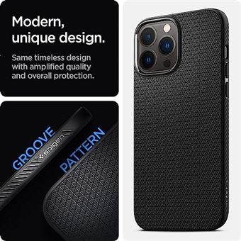 Funda Spigen Liquid Air Compatible con iPhone 13 Pro MAX - Negro Mate -  Fundas y carcasas para teléfono móvil - Los mejores precios