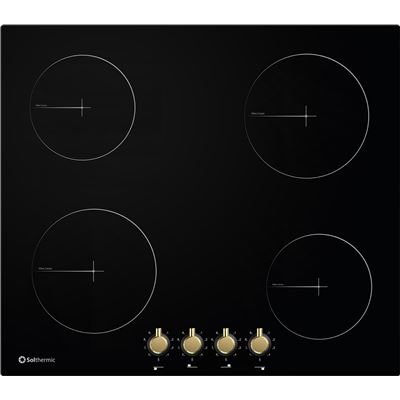 Placa Vitro Solthermic Pvtc60 4 Fuegos 60cm Negra