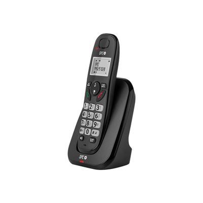 Teléfono Fijo Inalámbrico Spc Kairo Con Teclas Y Pantalla Iluminadas, Negro