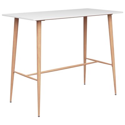 Vidaxl Blanco Mesa Alta De Cocina 120X60x105cm 20,1Kg