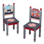 Juego De 2 sillas madera lil fire fighters fantasy fields td12514a2