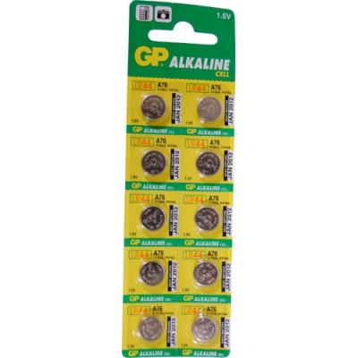 Pilas Alcalinas Tipo gp lr44 10 und blister a76 boton 11.60 d x 5.40 1.5 110mah