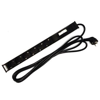 Regleta de enchufes RackMatic, rack 19"" de 6 schuko con magnetotérmico de RackMatic