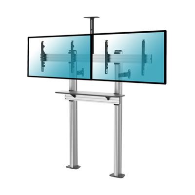 Soporte De Videoconferencia Atornillable Kimex 031-2200k3 Para 2 Pantallas 45""-55