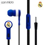 Auriculares Botón Stereo Jack 3.5 mm Fútbol Real Madrid C.F.