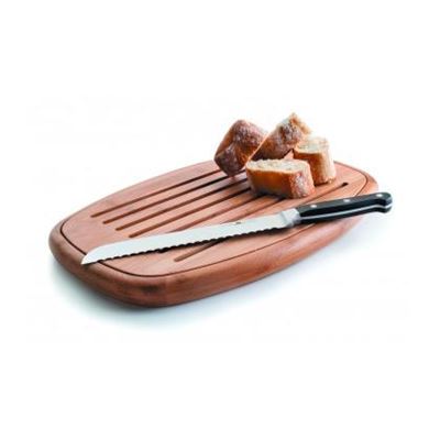 Tabla Corte Pan Oval Bambú, Lacor 40x27x3 Cm