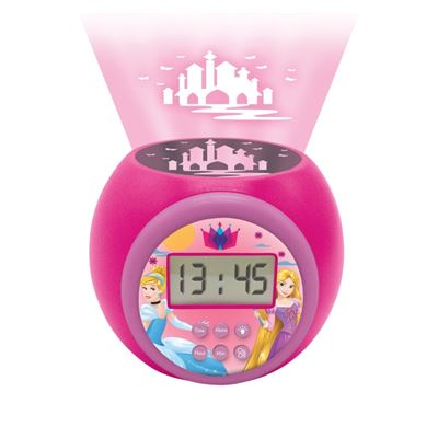 Lexibook Despertador Proyector Con Función Temporizador, Disney Princesas