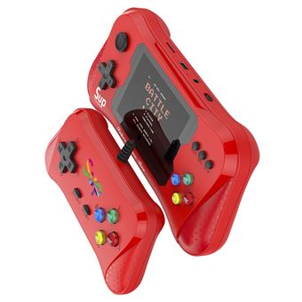 Consola de videojuegos X7 con pantalla y 500 juegos de 8 bits incluidos. Mando para 2 jugadores. DAM Rojo - 1