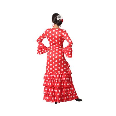 Atosa disfraz flamenca sevillana rojo negro mujer adulto XXL