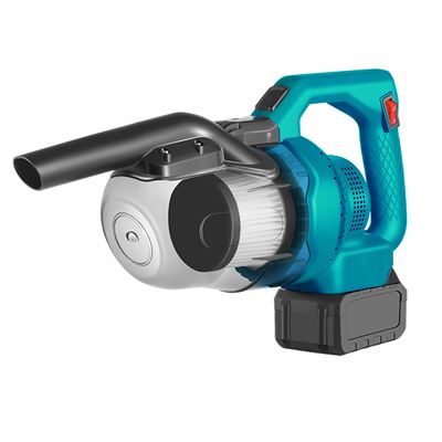 Aspirador De Mano Dam De 300w Con Depósito De 700ml Incluye 4 Cabezales Y 2 Baterías De 15000mah Azul