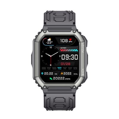 Smartwatch Kr06 1.8"" Presión Arterial Frecuencia Cardíaca Negro