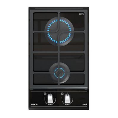 Placa De Gas Modular Teka Gzc 32300 Xba 2 Fuegos 30cm 3800w Negro