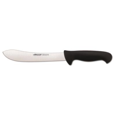 Cuchillo De Carnicero Arcos Colour De Acero Inoxidable Y Mango Ergonómico - Negro