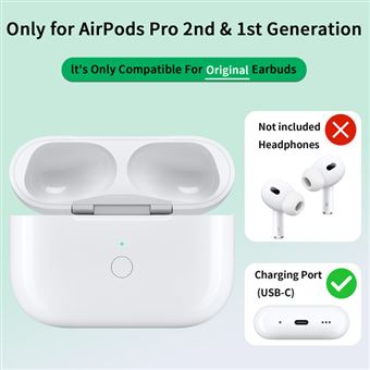 Caja Airpods Estuche De Caja De Carga Inalu00e1mbrica Para Apple