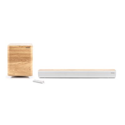 Barra De Sonido Thomson Sb400btwswk Bluetooth + Subwofer Inalámbrico 300w Blanca