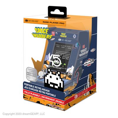 My Arcade Nano Consolas Licencia Nano Player Pro 4.8"" Space Invaders Port.ret.arc.