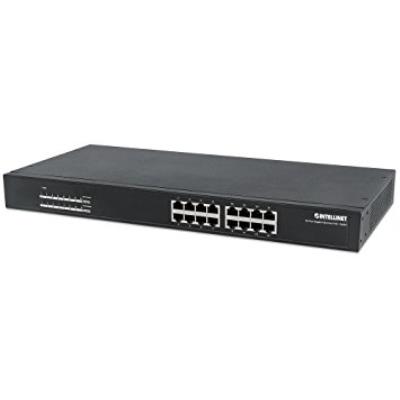 Intellinet Negro 560993 No Administrado L2 Gigabit Ethernet (10/100/1000) Energía Sobre Ethernet (Poe) 1U Switch