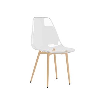 Sillas de comedor vidaXL 2 unidades transparente PET - 1
