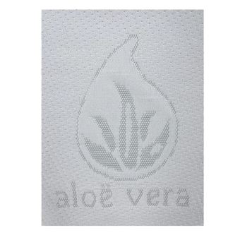 Almohada Viscoelástica Aloe Vera 75 cm Doble Funda –