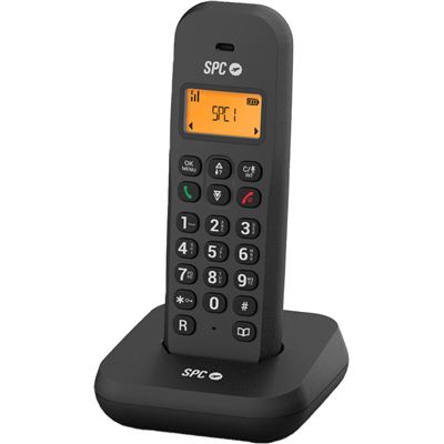 Teléfono Inalámbrico Spc Keops, Identificador Llamadas, Negro