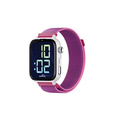 Smartwatch Savefamily Savewatch Plus 2 Carcasa Blanca Correa Tela Frambuesa