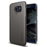 Becool® - Funda Samsung Galaxy S7 Edge Spigen Thin Fit Gunmetal