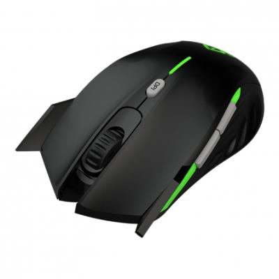 Keep Out XPoseidon Ratón Gaming 4000DPI Negro/Verde - Imagen 2