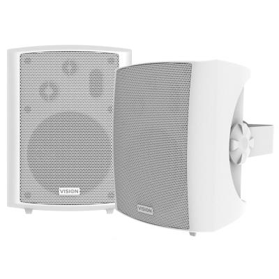 Vision Sp-1800 Altavoz - Altavoces (montar En La Pared, Universal, Externo, Alámbrico, 80 - 20000 Hz, Color Blanco)