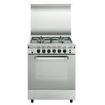 Cocina de gas Vitrokitchen UN55IN Horno 4 Zonas 53cm Inox