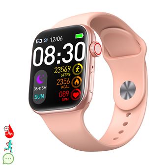 Smartwatch DAM T900 Pro 8 1,8 HR monitor cardiaco y medidor O2 Rosa - 1