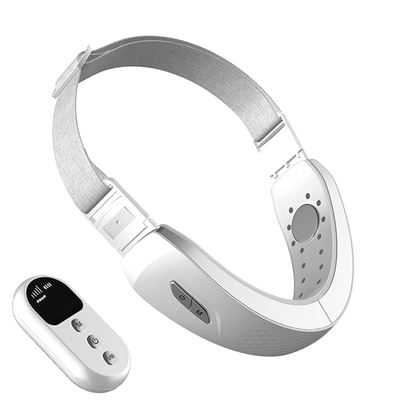 Cinturón Facial De Electroestimulación, Con Tratamiento De Luz Led Dam Blanco