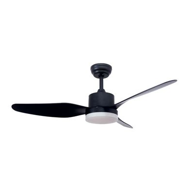 Ventilador De Techo Gsc Bumera Con Luz Cct Regulable Y Mando Ø117 Negro