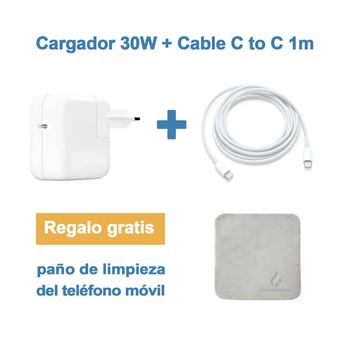 Cargador USB Tipo C POWER DELIVERY 30W + cable USB-C