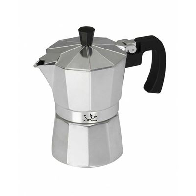 Cafetera Italiana Jata Cca3 Aluminio 3 Tazas Plata