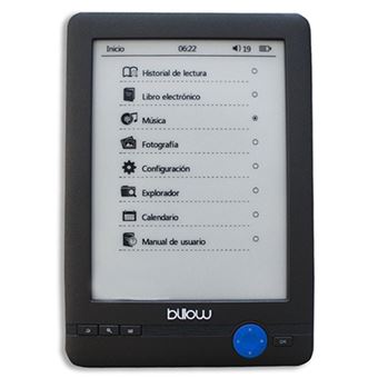 E-Book Billow E-Ink 6"" Touch 4Gb Gris