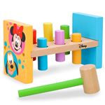 Juego Woomax Martillo y bloques de madera disney 21x9x12 cm 1 año baby