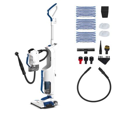 Escoba A Vapor Con Aspiración Polti Vaporetto 3 Clean Blue 3 En 1 Azul