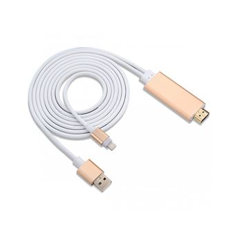 Siete Cenar Demostrar Cable Adaptador MHL Lightning para HDMI USB para iPad iPhone Multi4you -  Cable y adaptadores vídeo - Los mejores precios | Fnac