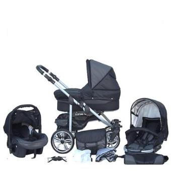 Sombrilla CAPAZO SILLA PARA COCHE Ruedas Giratorias Cochecito Carrito Bebe