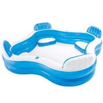 Piscina hinchable Intex cuadrada & asientos 229 x 66 cm - 990 l