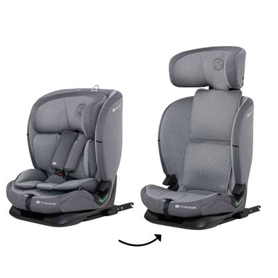 Silla De Auto Oneto3 I-size (76-150cm) De Kinderkraft Cool Grey